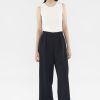 Women The Editor's Market Pants | Everly Pleated Pants Black