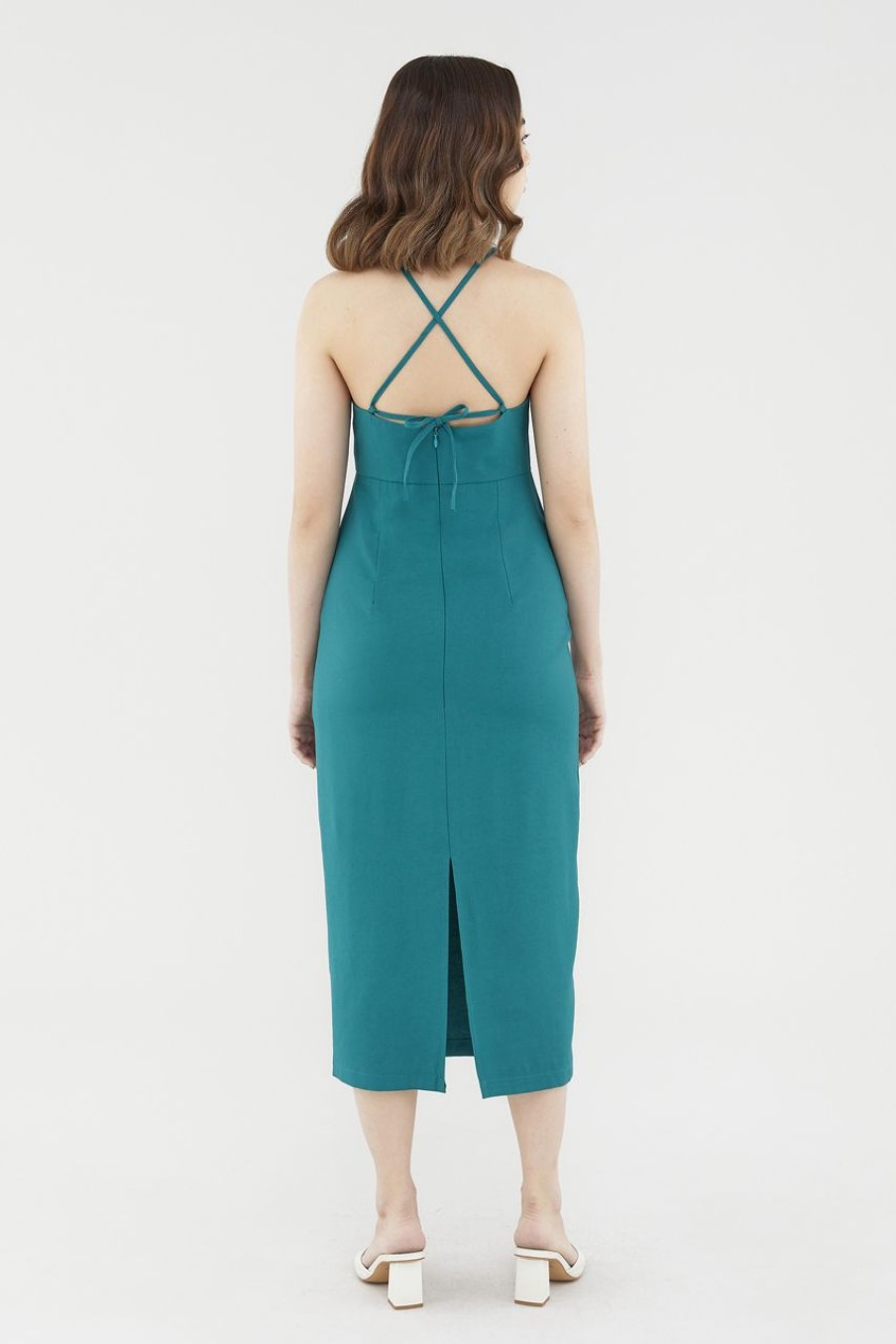 Women The Editor's Market Dresses | Zariyah V-Neck Dress Teal