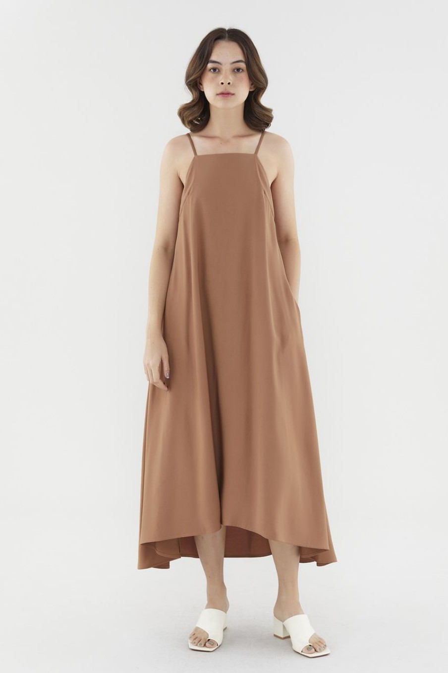 Women The Editor's Market Dresses | Genesis Scooped Back Dress Rust