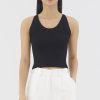 Women The Editor's Market Tops | Carmen Halter Tank Black