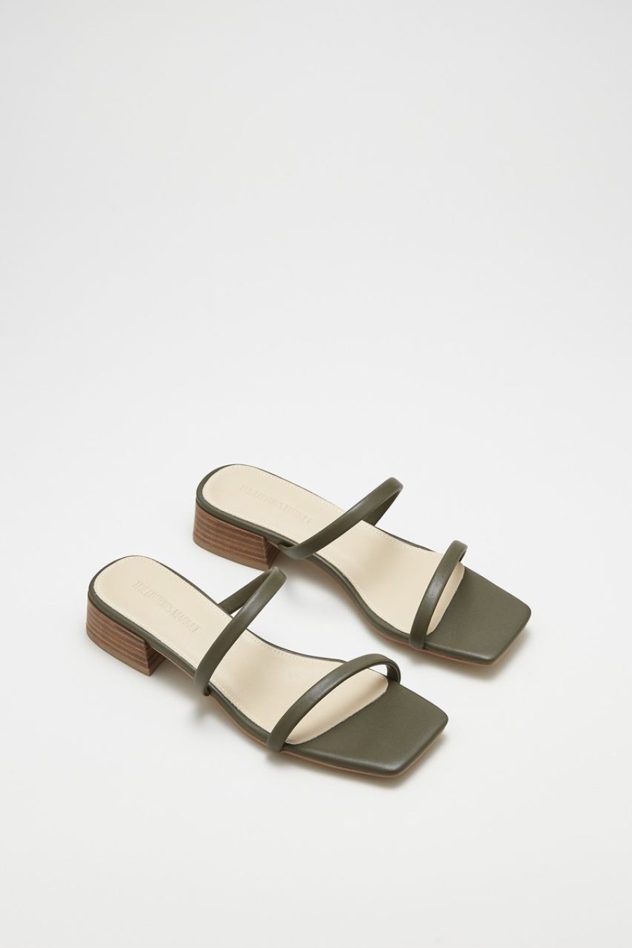 Women The Editor's Market Flats | Maya Slides Olive