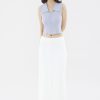 Women The Editor's Market Skirts | Derrica Mid-Rise Skirt White