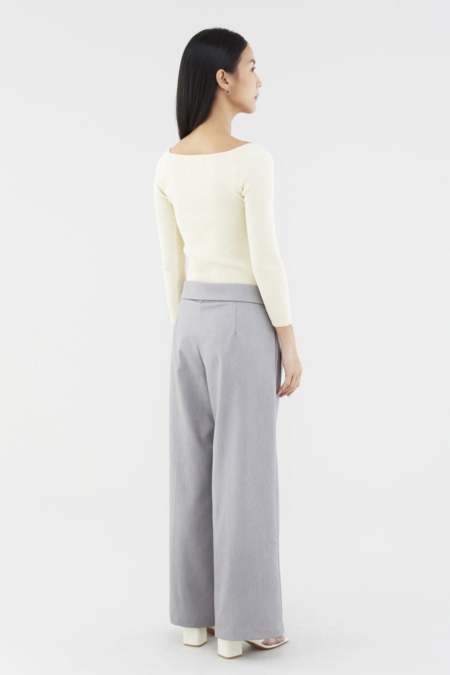 Women The Editor's Market Tops | Ariele Ruch Front Knit Top Oat