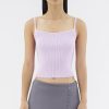 Women The Editor's Market Tops | Marloe Rib Crop Top Wisteria