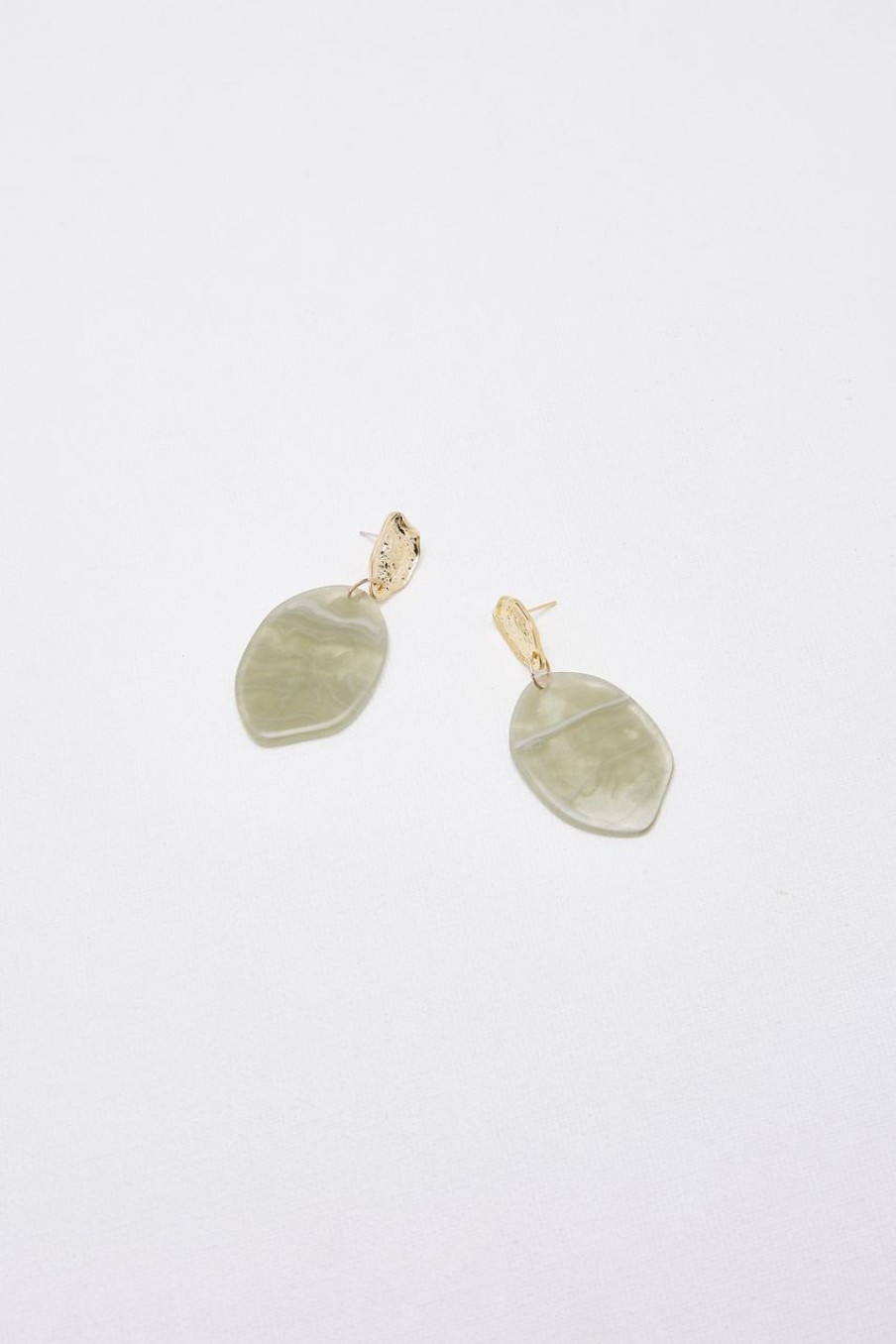 Women Afterall Earrings | Gloria Drop Earrings Gold/Green