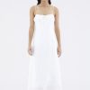 Women The Editor's Market Dresses | Gwenette Linen Bustier Dress White