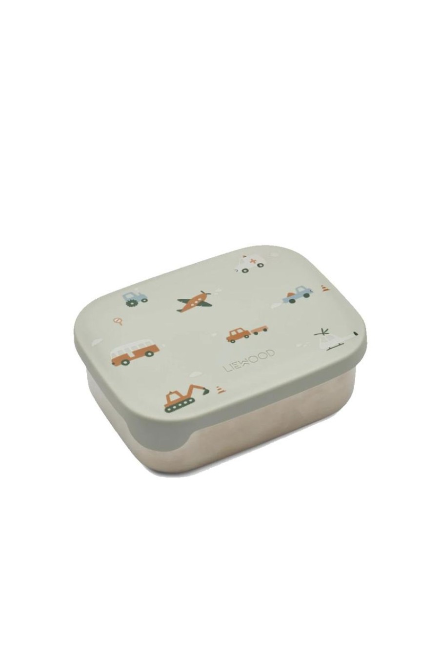 Kids Evryday Studios | Liewood Arthur Lunch Box Vehicles/Dove Blue