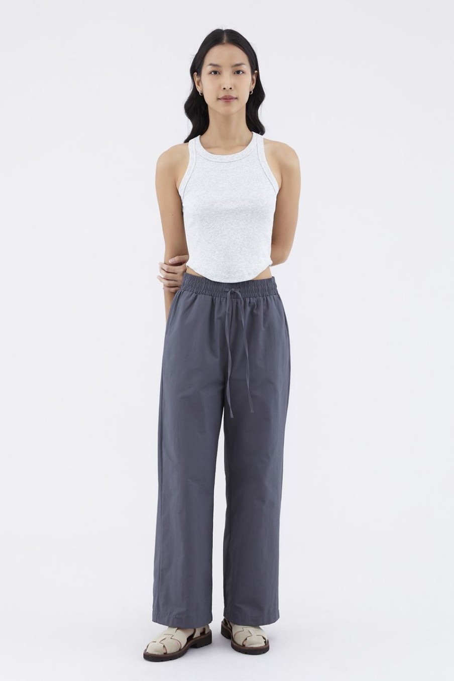 Women The Editor's Market Pants | Kastrelle Drawstring Pants Shadow