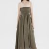 Women The Editor's Market Dresses | Rylene Linen Shirred Tube Dress Reed