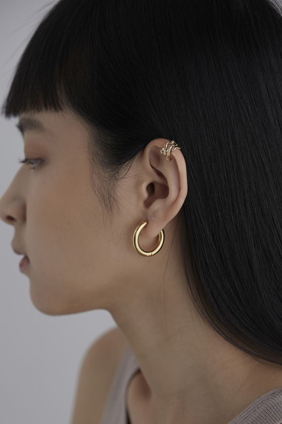 Women Afterall Earrings | Vienna Hoop Earrings Gold