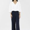 Women The Editor's Market Pants | Lorwyne Pleated-Waist Pants Navy