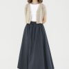 Women The Editor's Market Skirts | Dellis Drawstring Skirt Navy Blue