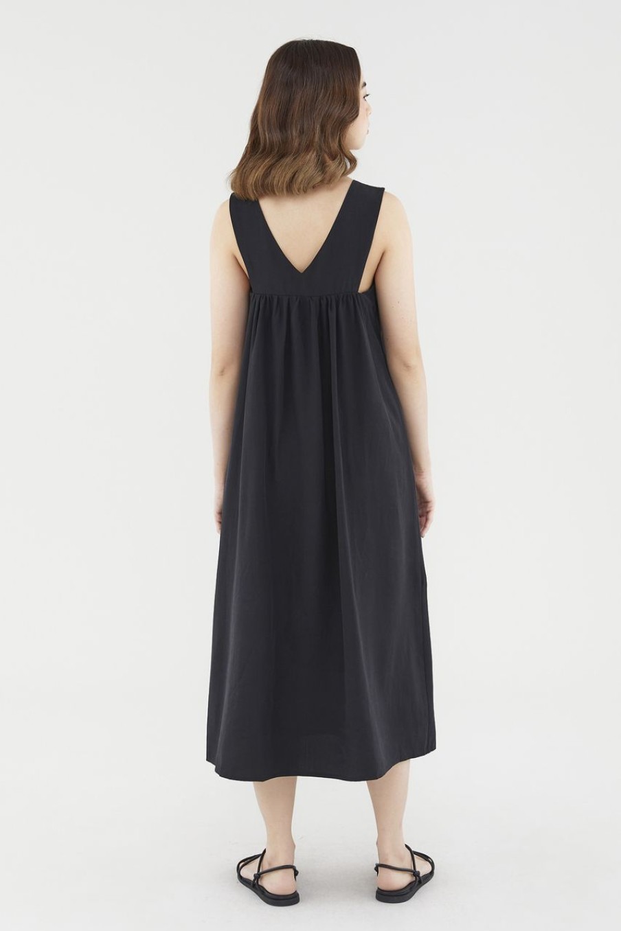 Women The Editor's Market Dresses | Dariann Tent Dress Black