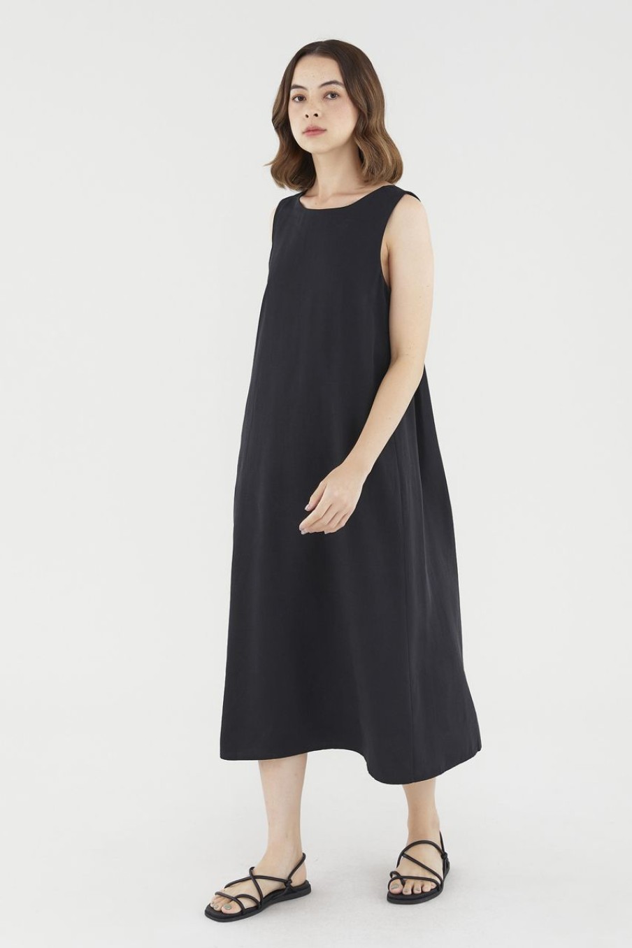 Women The Editor's Market Dresses | Dariann Tent Dress Black