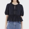 Women The Editor's Market Tops | Asradelle Ribbon Top Black