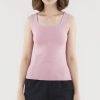 Women Palette Tops | Aspen Square-Neck Knit Top Rose