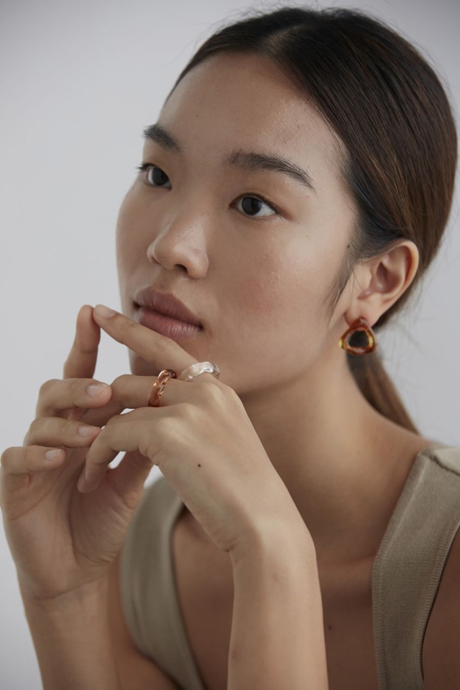 Women Afterall Rings | Twyla Resin Ring Clear