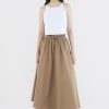 Women The Editor's Market Skirts | Dellis Drawstring Skirt Chestnut