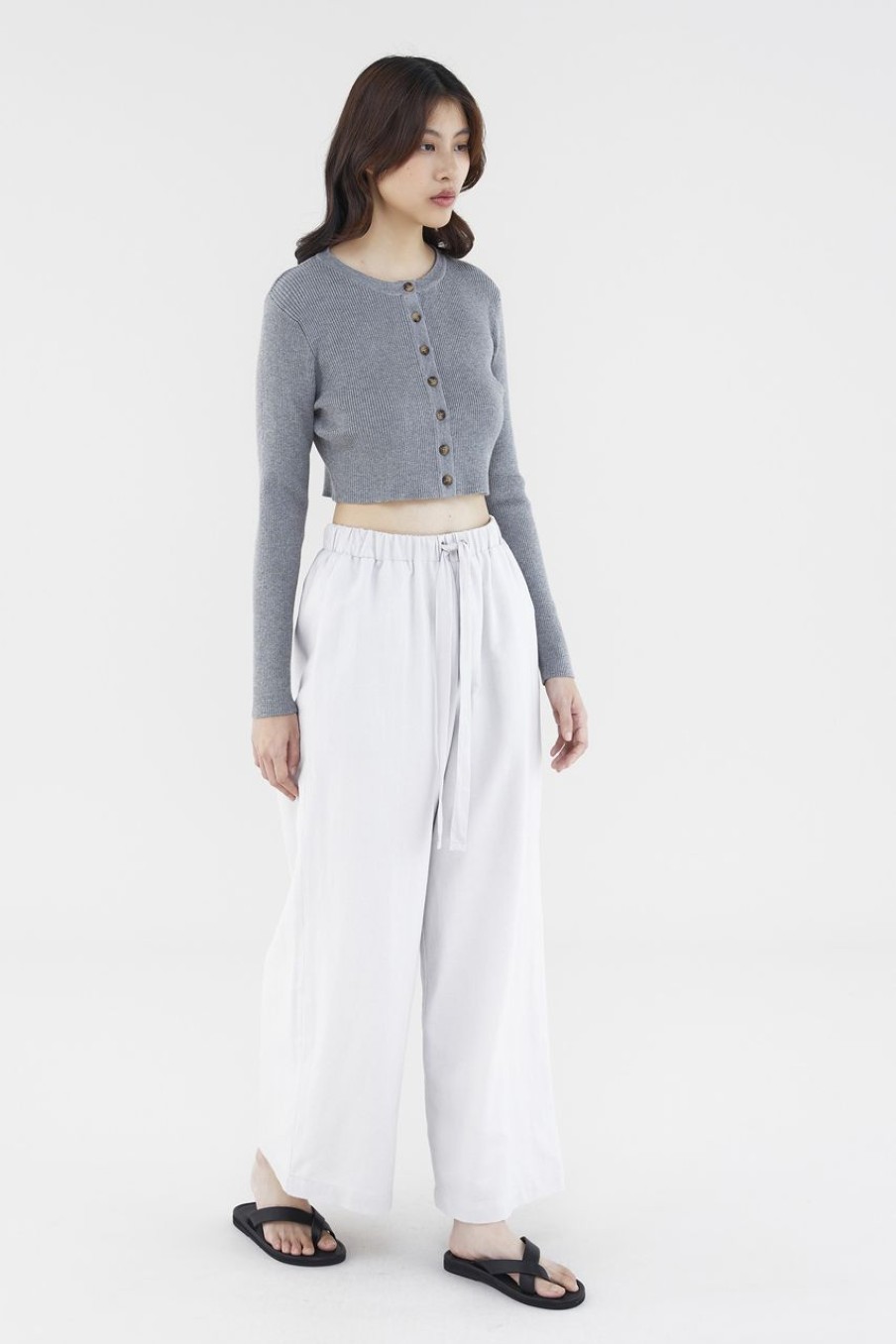 Women The Editor's Market Pants | Sirena Drawstring Pants Smoke