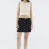 Women The Editor's Market Skirts | Felane Low-Rise Mini Skirt Black