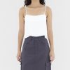 Women The Editor's Market Tops | Kaire Pleated Camisole White