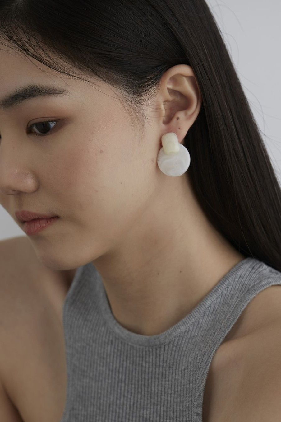 Women Afterall Earrings | Emmie Drop Earrings White