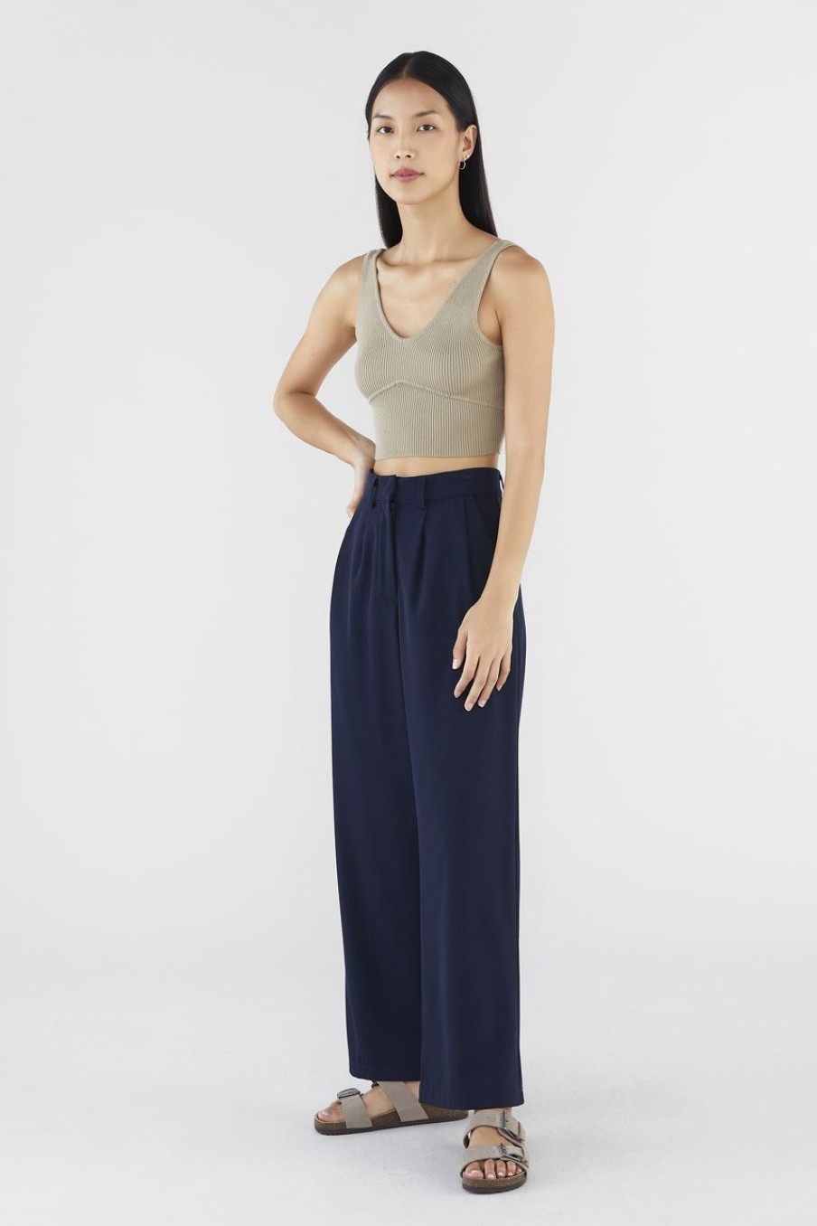 Women The Editor's Market Pants | Lorele Wide Leg Pants Space