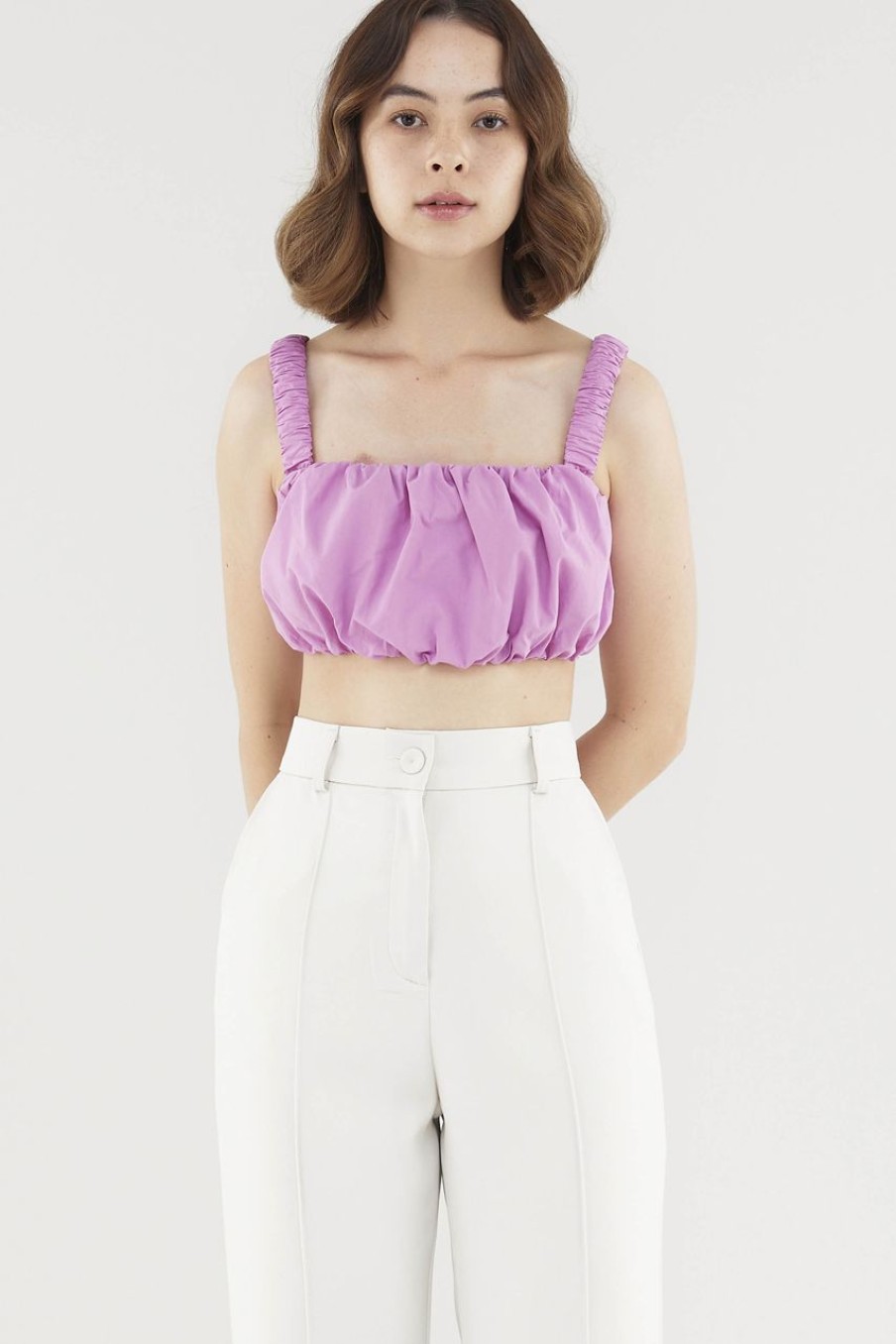 Women The Editor's Market Tops | Willow Bubble Crop Top Bubblegum