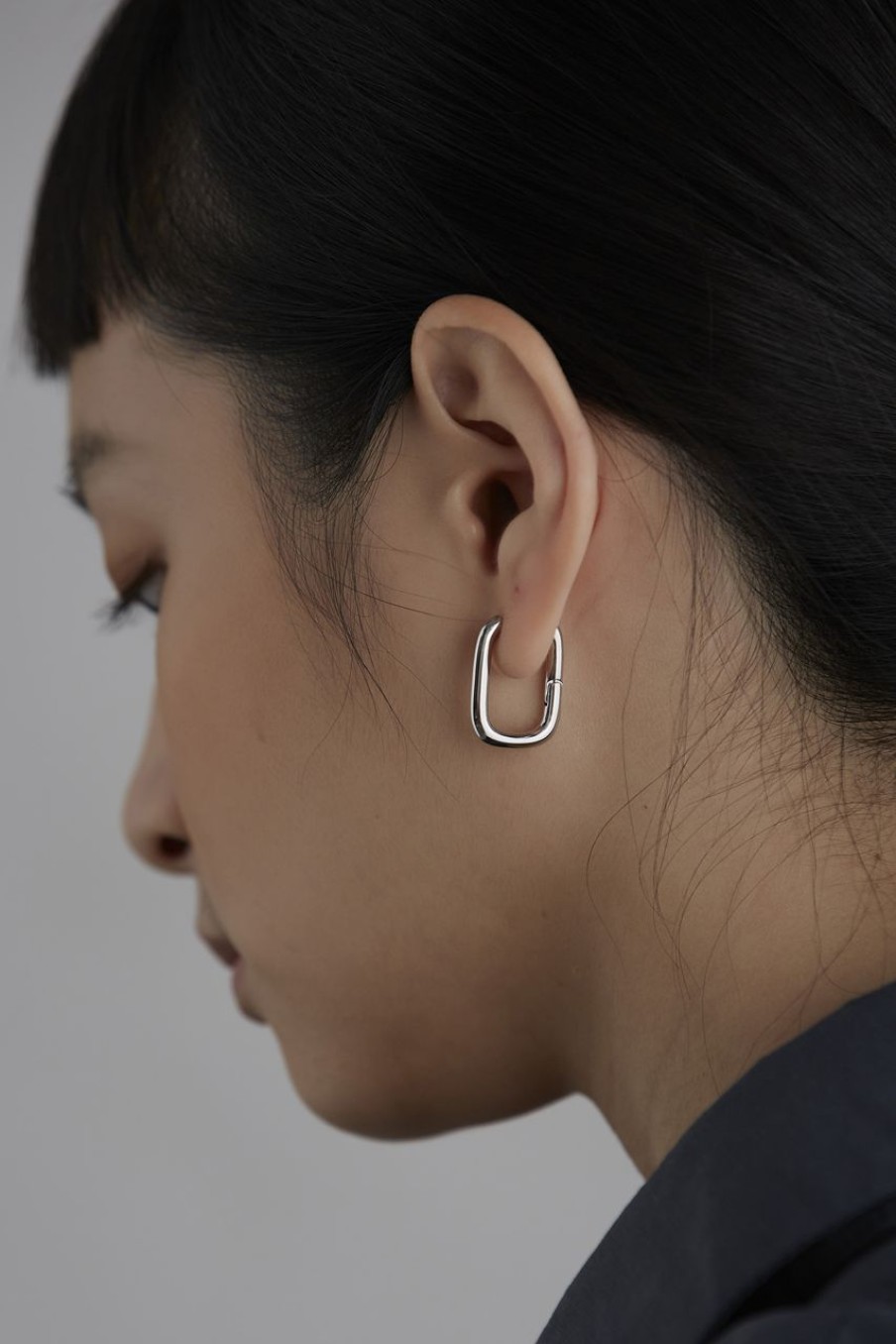 Women Afterall Earrings | Adira Hoop Earrings Silver