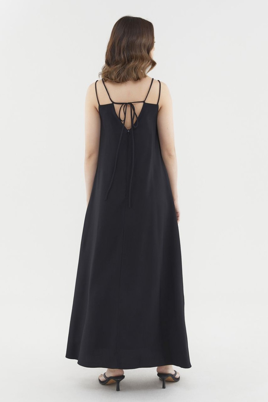 Women The Editor's Market Dresses | Noralyn Double-Strap Dress Black