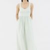 Women The Editor's Market Dresses | Aubray Linen Ruched Dress Tea