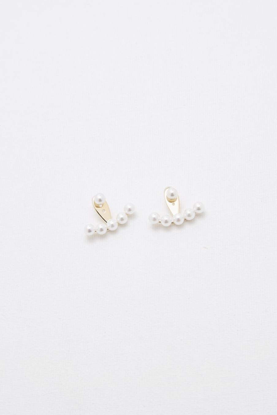 Women Afterall Earrings | Bella Drop Earrings Gold/White