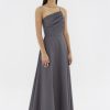 Women The Editor's Market Dresses | Brynleigh One-Shoulder Dress Charcoal