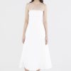 Women The Editor's Market Dresses | Alexis Linen Empire Tube Dress White