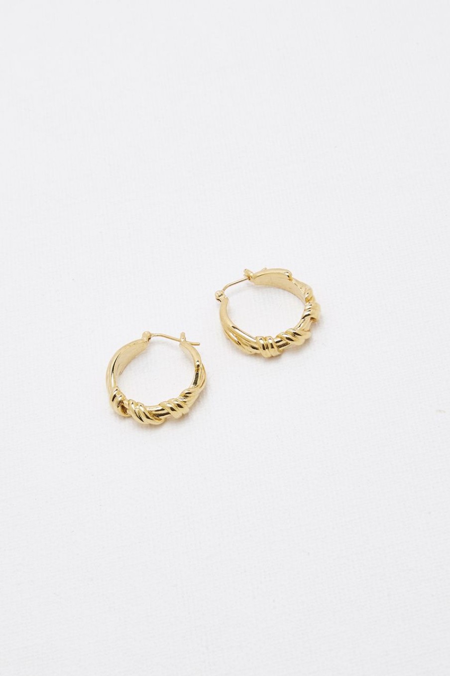 Women Afterall Earrings | Helena Hoop Earrings Gold