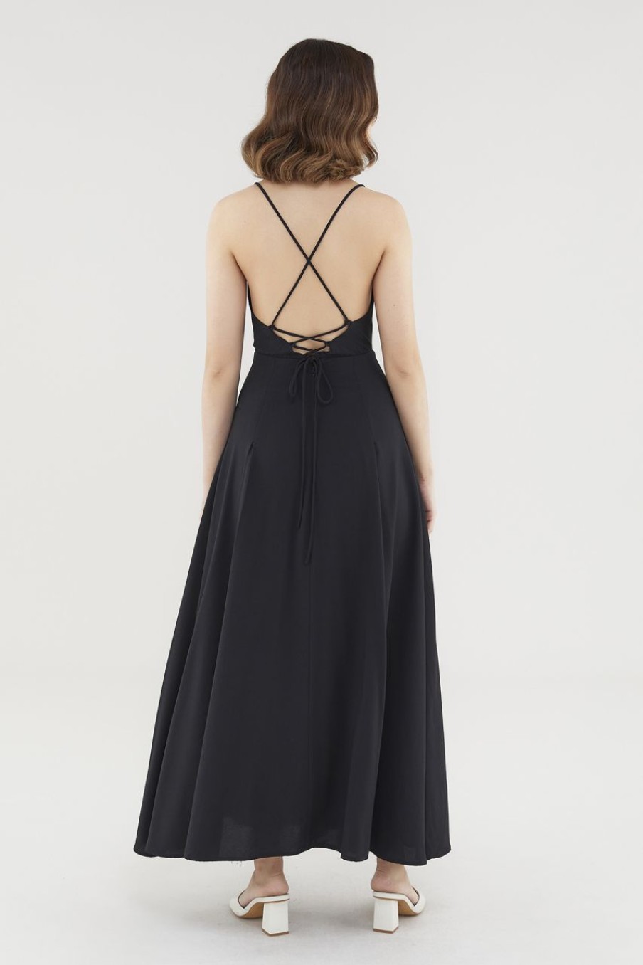 Women The Editor's Market Dresses | Ferlyn Back-Tie Dress Black