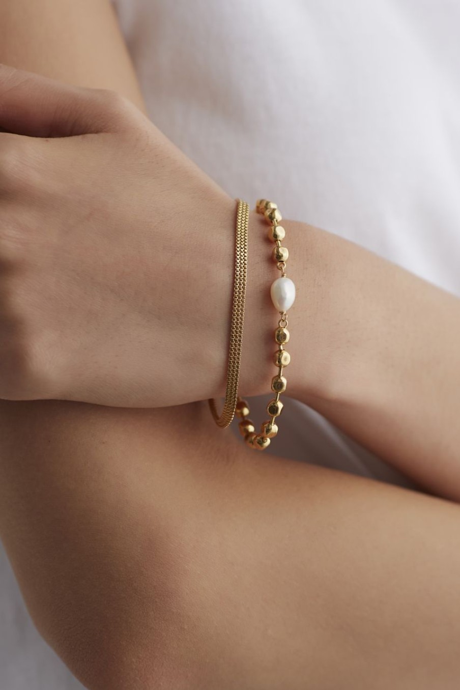 Women Afterall Bracelets | Erin Bracelet Gold/White