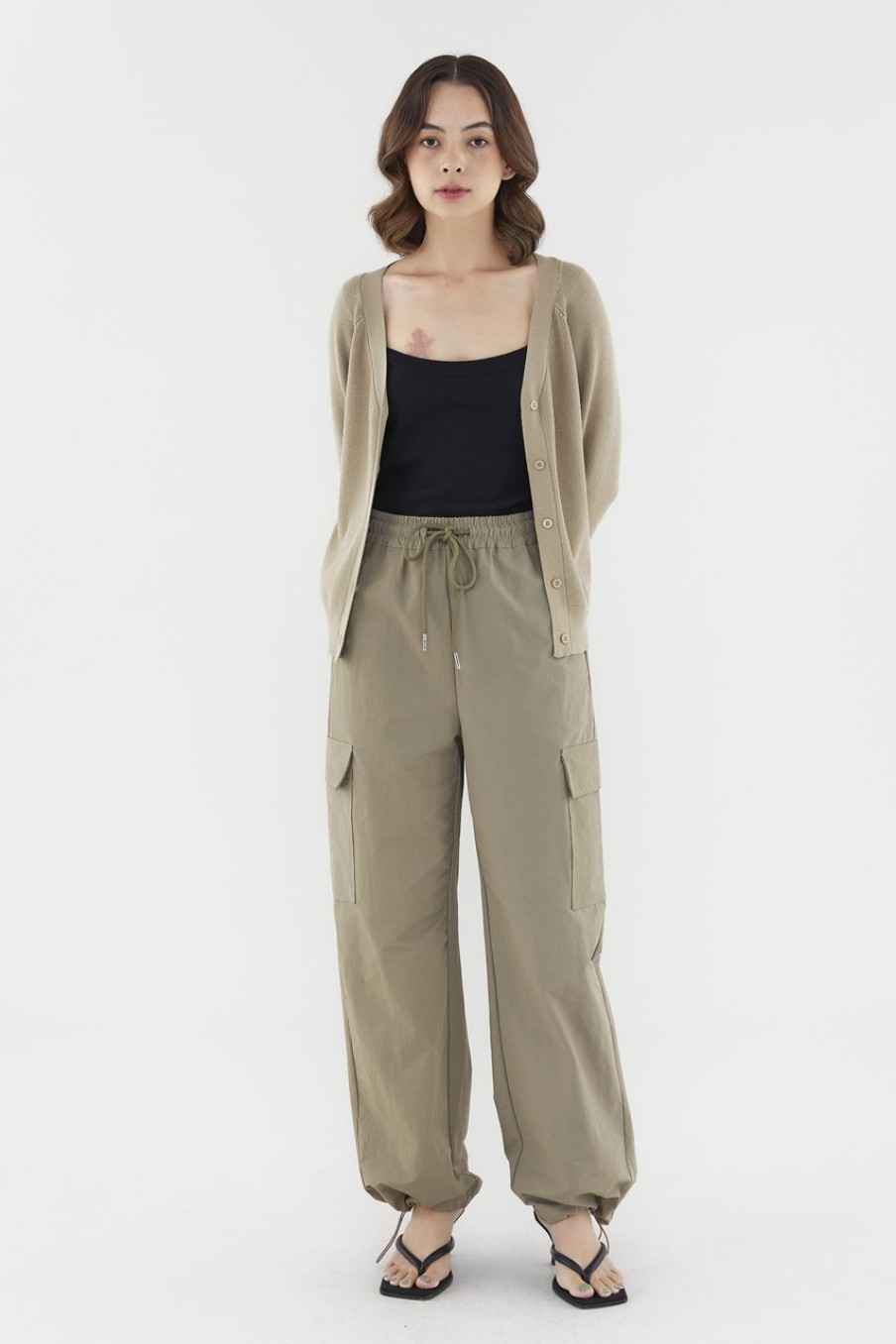 Women The Editor's Market Pants | Emaline Utility Pants Taupe