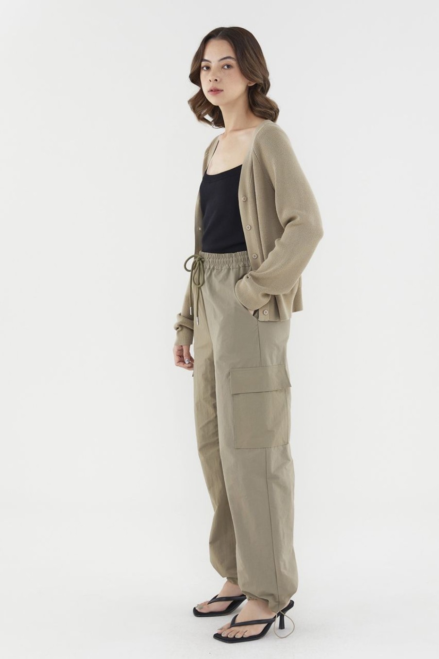 Women The Editor's Market Pants | Emaline Utility Pants Taupe