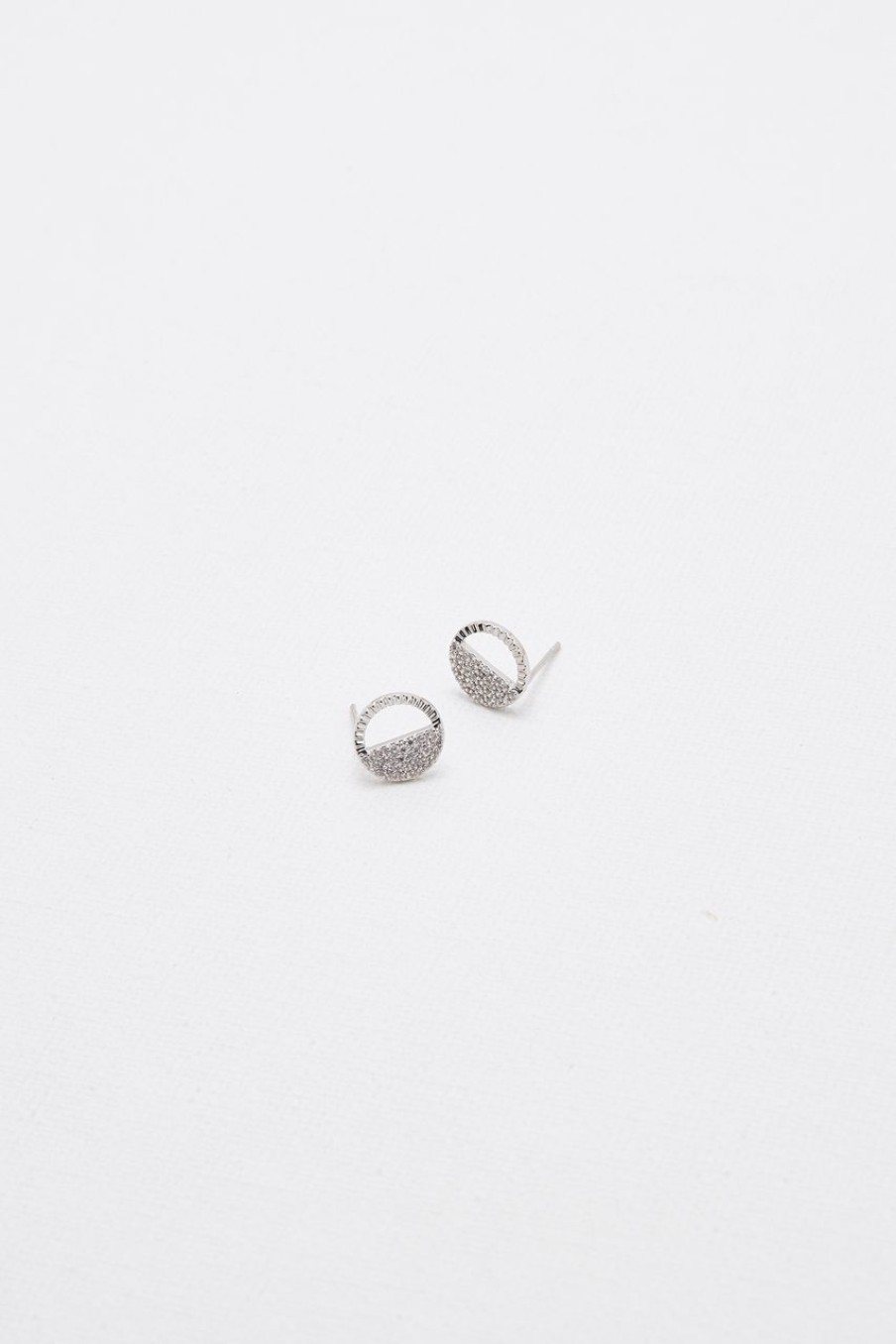 Women Afterall Earrings | Rexine Ear Studs Silver