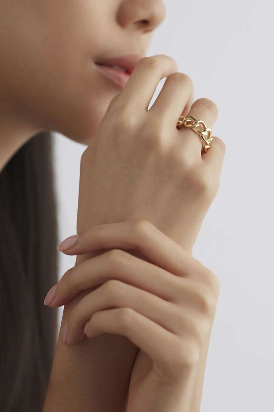 Women Afterall Rings | Ceren Chain Ring Gold