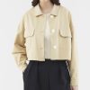 Women The Editor's Market Outerwear | Louise Boxy Jacket Khaki