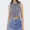 Women The Editor's Market Tops | Hosan Button-Down Knit Tank Coal