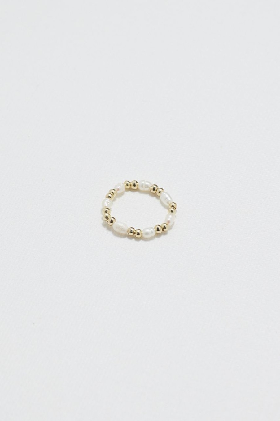 Women Afterall Rings | Ivana Pearl Ring Gold/White