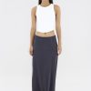 Women The Editor's Market Skirts | Maeve Mid-Rise Straight Skirt Liquorice