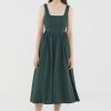 Women The Editor's Market Dresses | Gerica Back Cut-Out Dress Forest Green