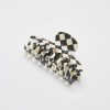 Women Afterall Hair Accessories | Phoebe Hair Claw Ivory/Black Checks