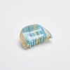 Women Afterall Hair Accessories | Reida Hair Claw Teal/Cream Stripes