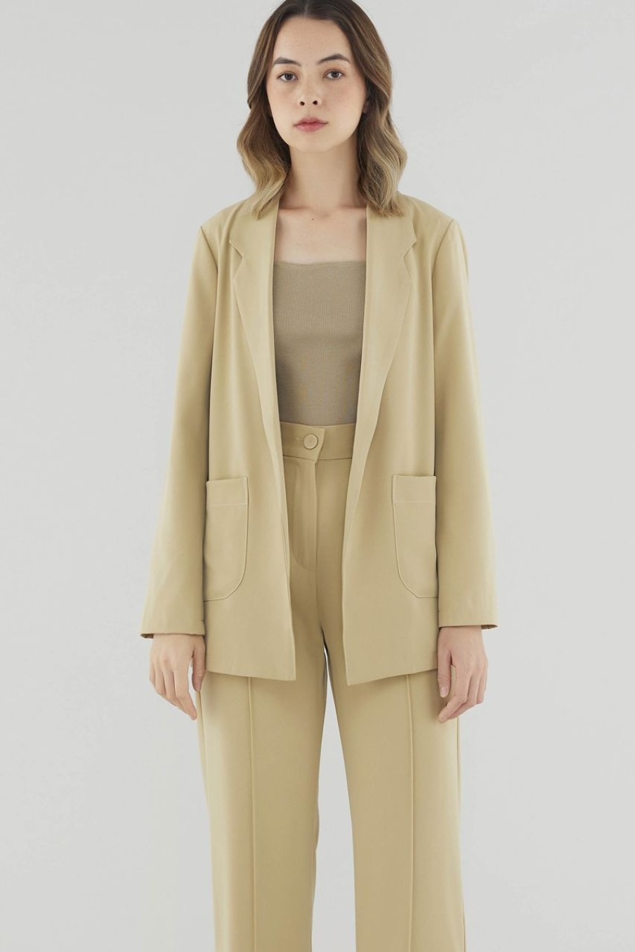 Women The Editor's Market Outerwear | Adanna Blazer Fawn