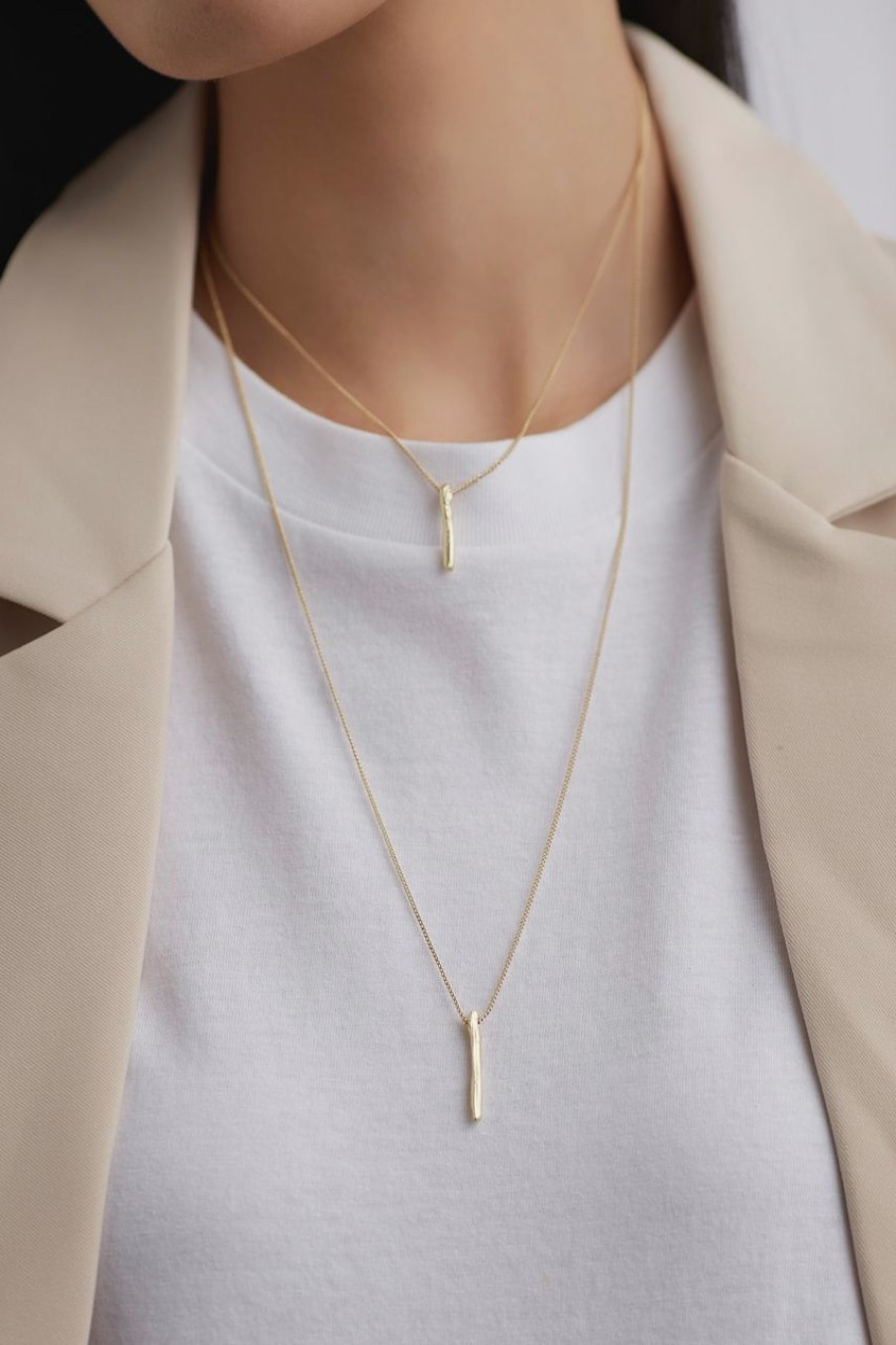 Women Afterall Necklaces | Jacee Drape Necklace Gold/Matte Gold